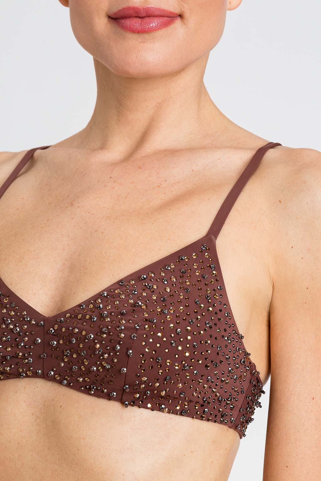 Bikini Brassiere da bagno e Slip con con paillettes e perline TWINSET - immagine 7