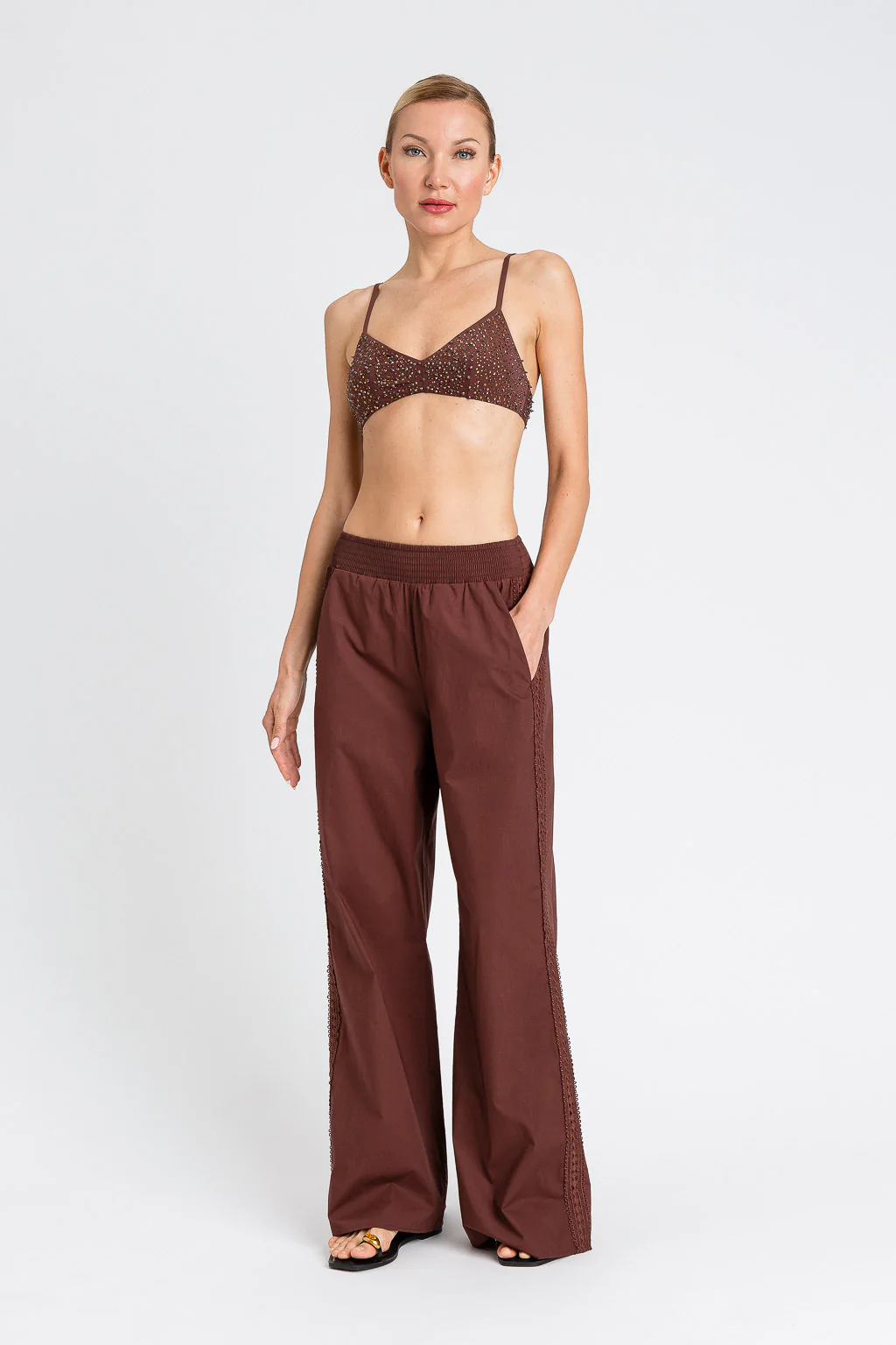 Bikini Brassiere da bagno e Slip con con paillettes e perline TWINSET - immagine 6