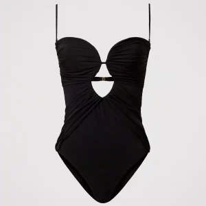 Costume intero con arricciature e cut-out TWINSET