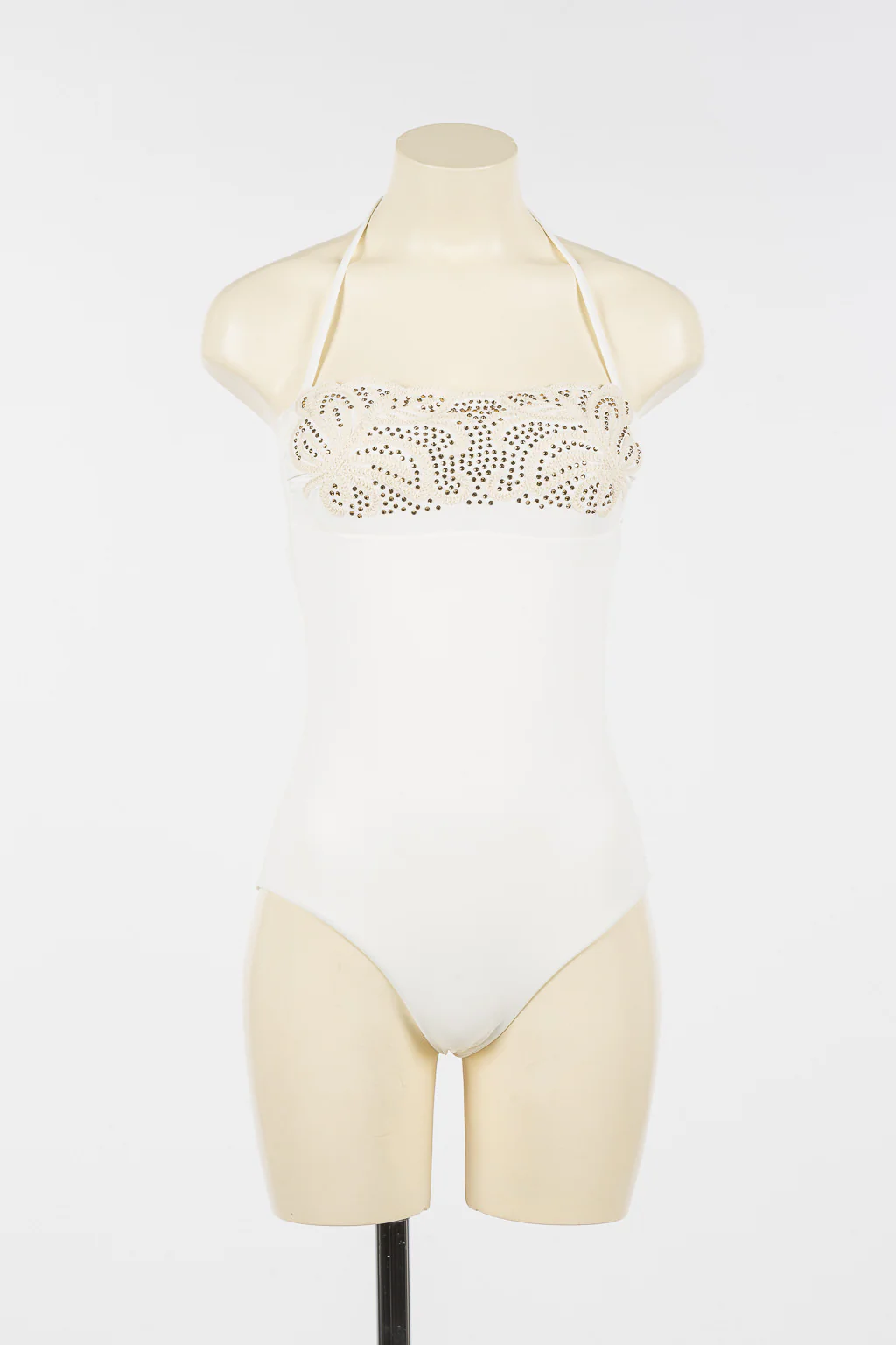 Costume intero con ricamo e strass Twinset - immagine 9