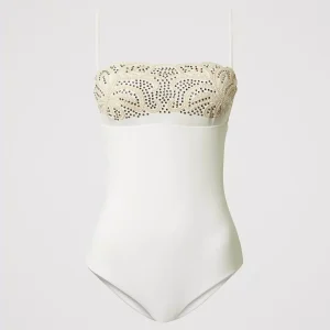 Costume intero con ricamo e strass Twinset