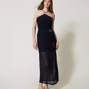 Gonna longuette in crochet Twinset