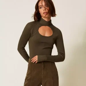 Maglia fitted con cut-out TWINSET