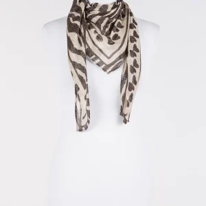 Kefiah con stampa ZEBRATA LUREX Twinset