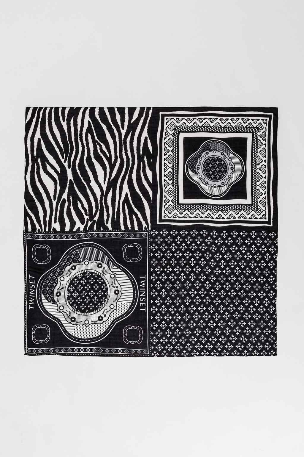 Kefiah con stampa floreale Twinset - immagine 3