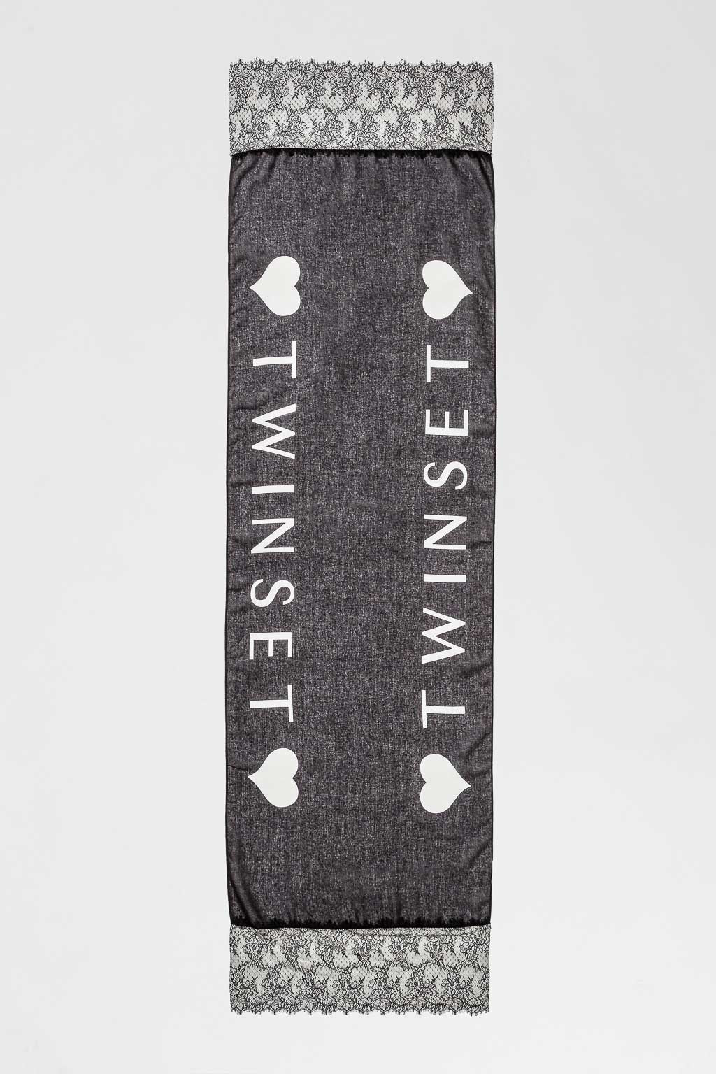 Kefiah con stampa logo Twinset - immagine 3