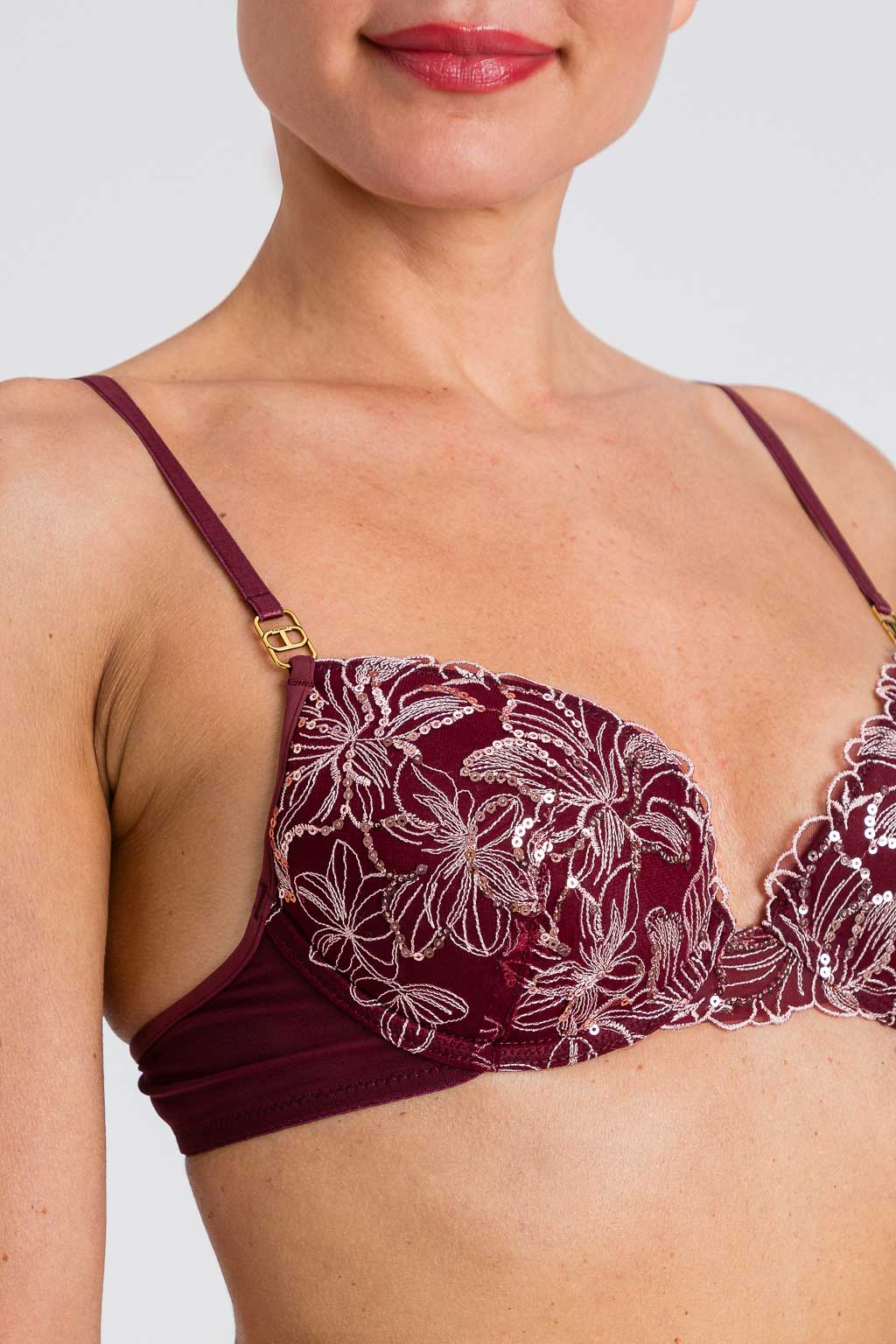 Reggiseno push-up con ricamo floreale Twinset - immagine 9
