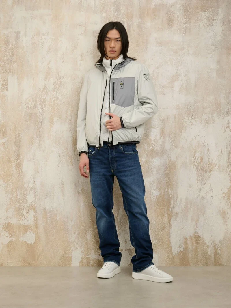 Blauer uomo giubbino Bray 25SBLUC01210007101 112 fariona tapioca - immagine 4