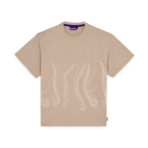 Octopus uomo t-shirt Outline Tee 25SOTS03 Beige