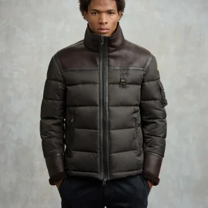 Blauer uomo giubbino Organ 25WBLUC02028-007280