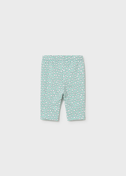 Completo 3 pezzi MAYORAL primaverile con giacchina anice con coniglietto, t-shirt e legging a cuoricini - immagine 4