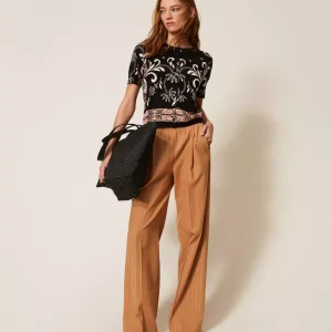 Cardigan in maglia punzonata Twinset