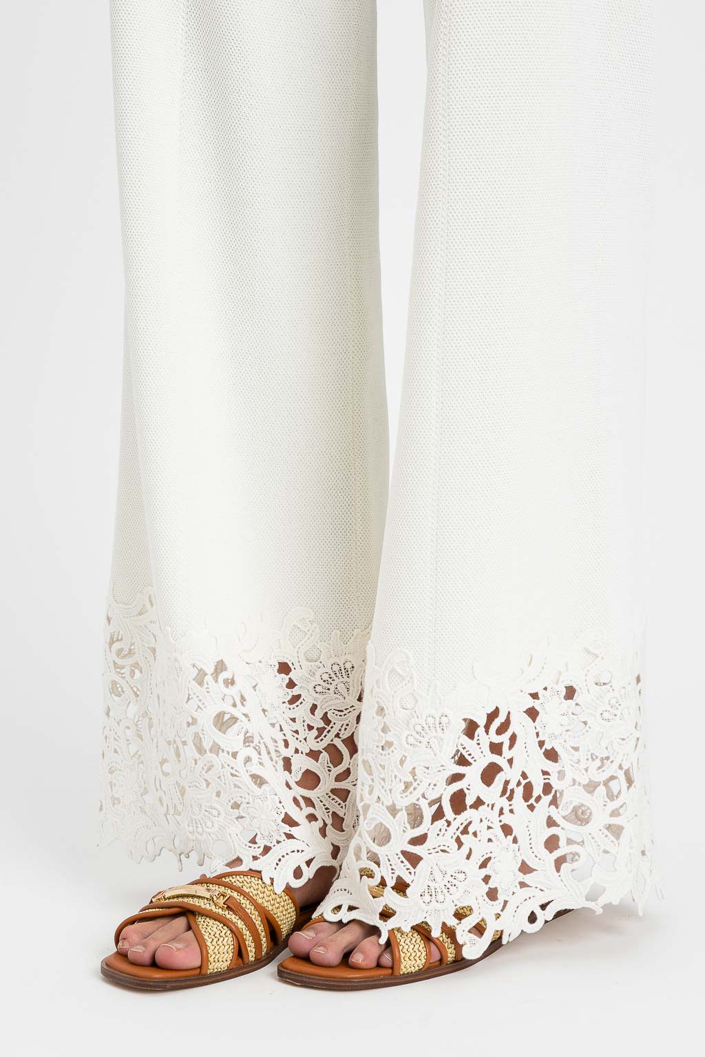 Pantaloni in maglia con pizzo Twinset - immagine 8