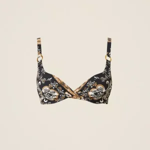 Ferretto da bagno con stampa e strass Twinset