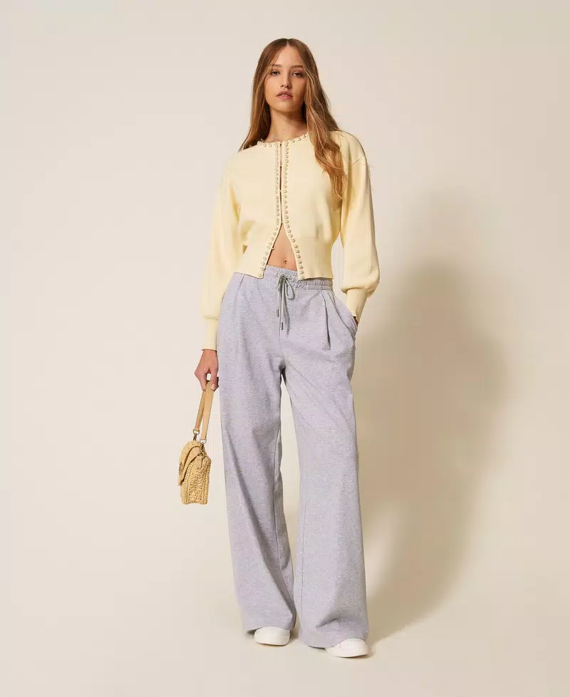 Pantaloni ampi in felpa TWINSET