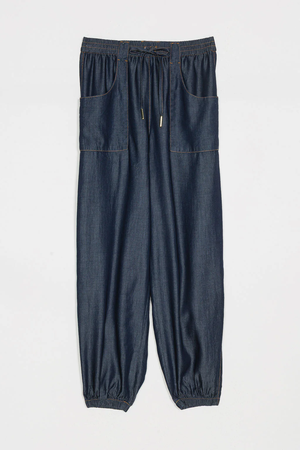 Pantaloni joggers in chambray TWINSET - immagine 9