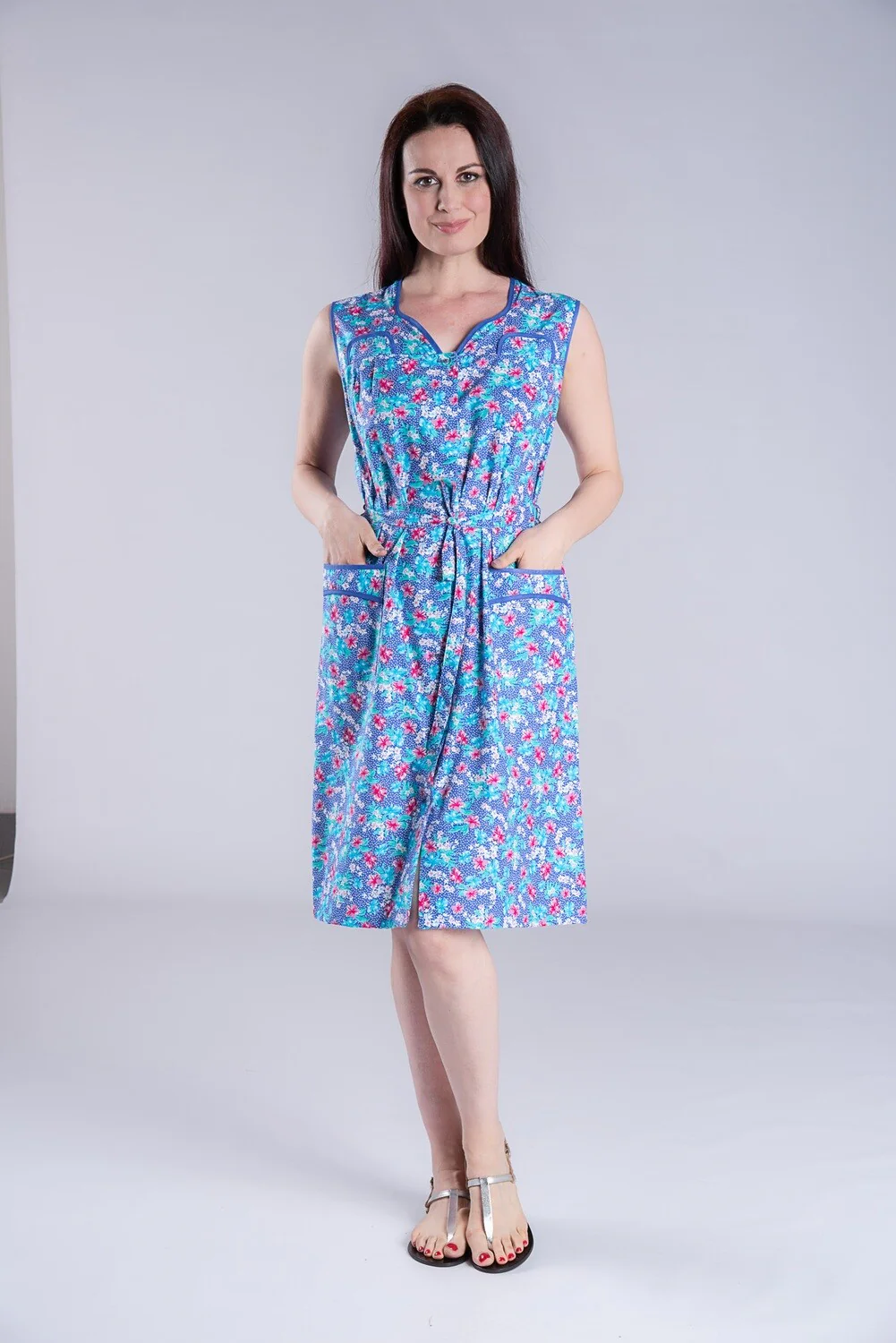 AERTRE Grembiule Copriabito Donna Lungo Senza Maniche Art. 1396 - immagine 5