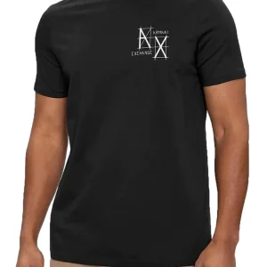 Armani Exchange uomo t-shirt 3DZTHQ ZJBYZ 1200 Nero