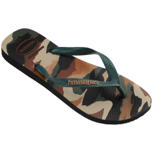 Havaianas uomo infradito Top Camu 4141398 6134 Nero Verde