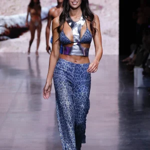 PANTALONE STAMPA PAILLETTES GIRAFFA PIN-UP STARS