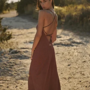 ABITO LUNGO LUREX RUGGINE Bikini Mi.Ma