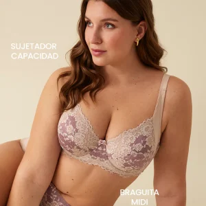 Reggiseno FERRETTO in PIZZO ROSA PROMISE