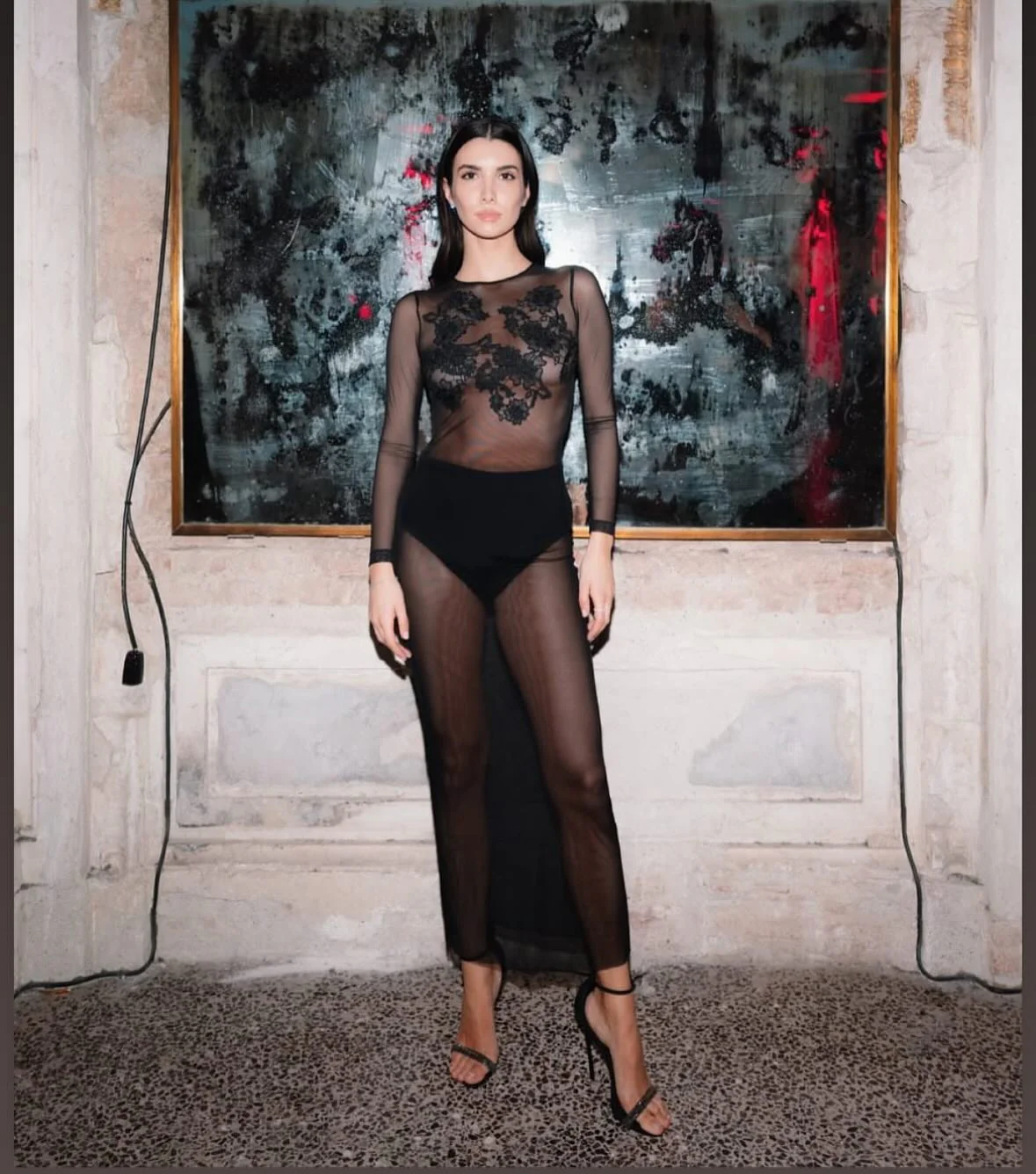 ABITO TULLE E INTARSI RICAMO Raffaela D'Angelo