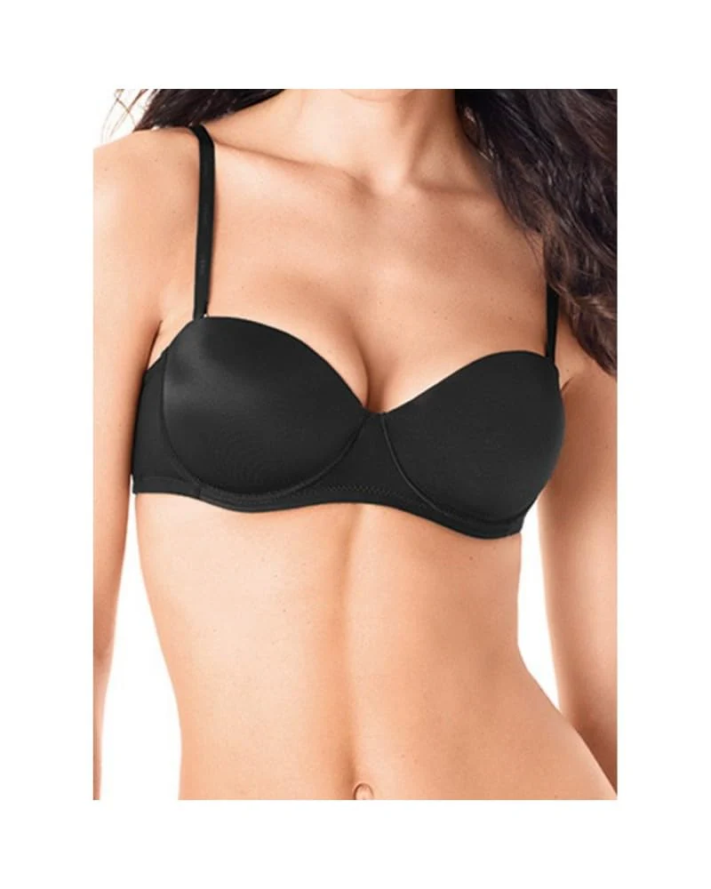 LORMAR Reggiseno Donna A Fascia con Spalline Removibili e Ferretto Art. Pura - immagine 4