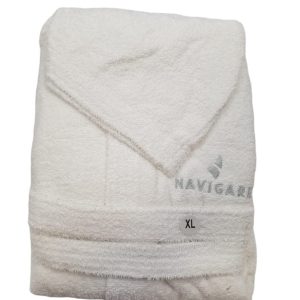 NAVIGARE Accappatoio unisex spugna di cotone 400gr con tasche e cappuccio