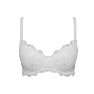 LORMAR Reggiseno Donna Favoloso Balconcino in Pizzo con Ferretto - Coppa C
