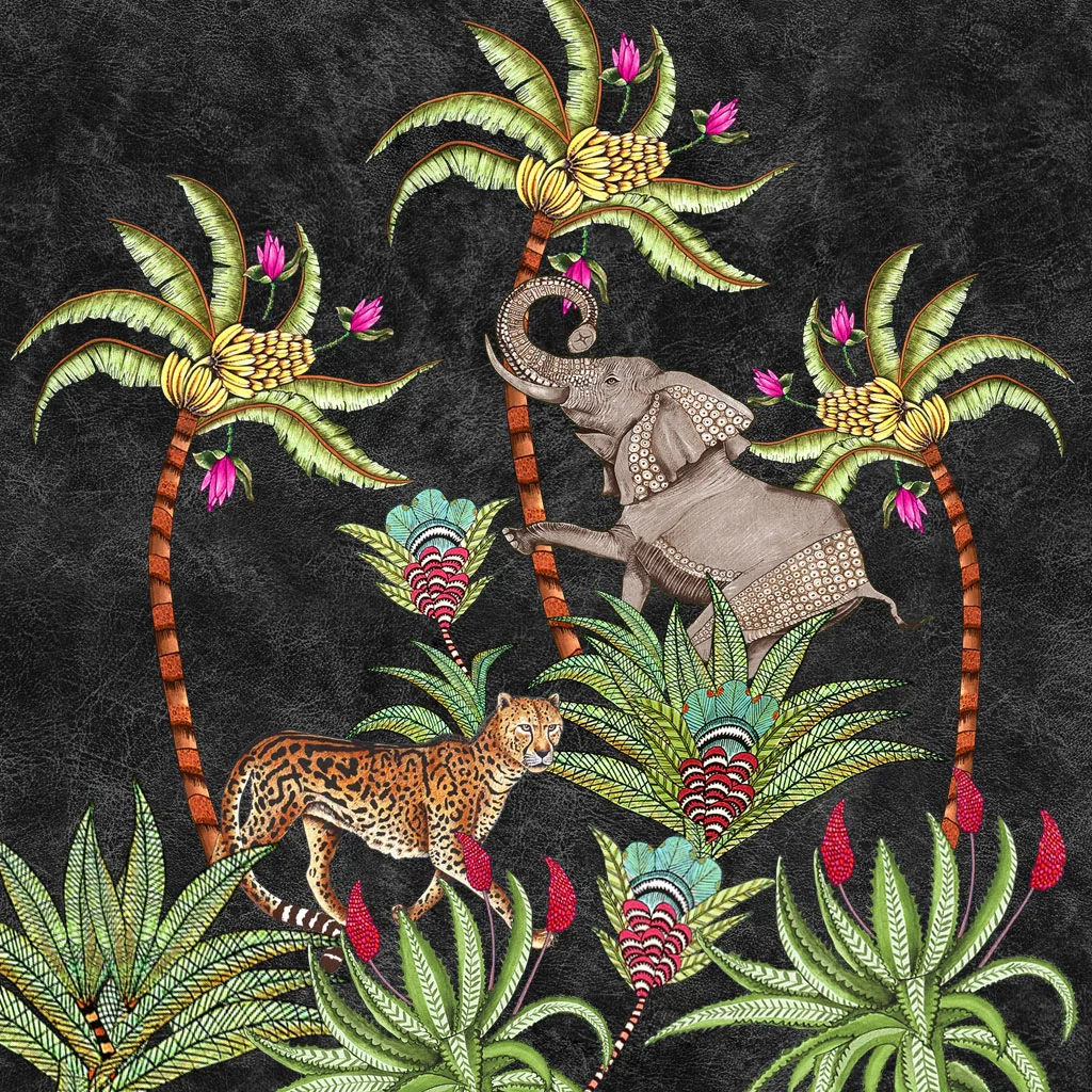 Bikini Balconcino Ferretto E SLIP FIOCCHI REVERSIBILE STAMPA Safari E TINTA UNITA NERO Curvy Pin-Up Stars - immagine 6