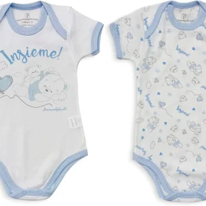 NAZARENO GABRIELLI 2 Body americano neonato caldo cotone mezze maniche