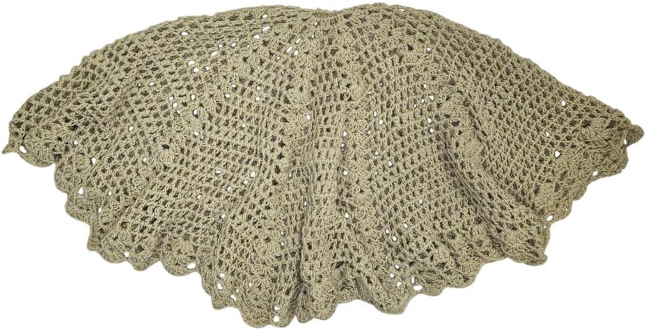 Mantellina Donna Coprispalle Misto Lana Fatta A Mano - immagine 5