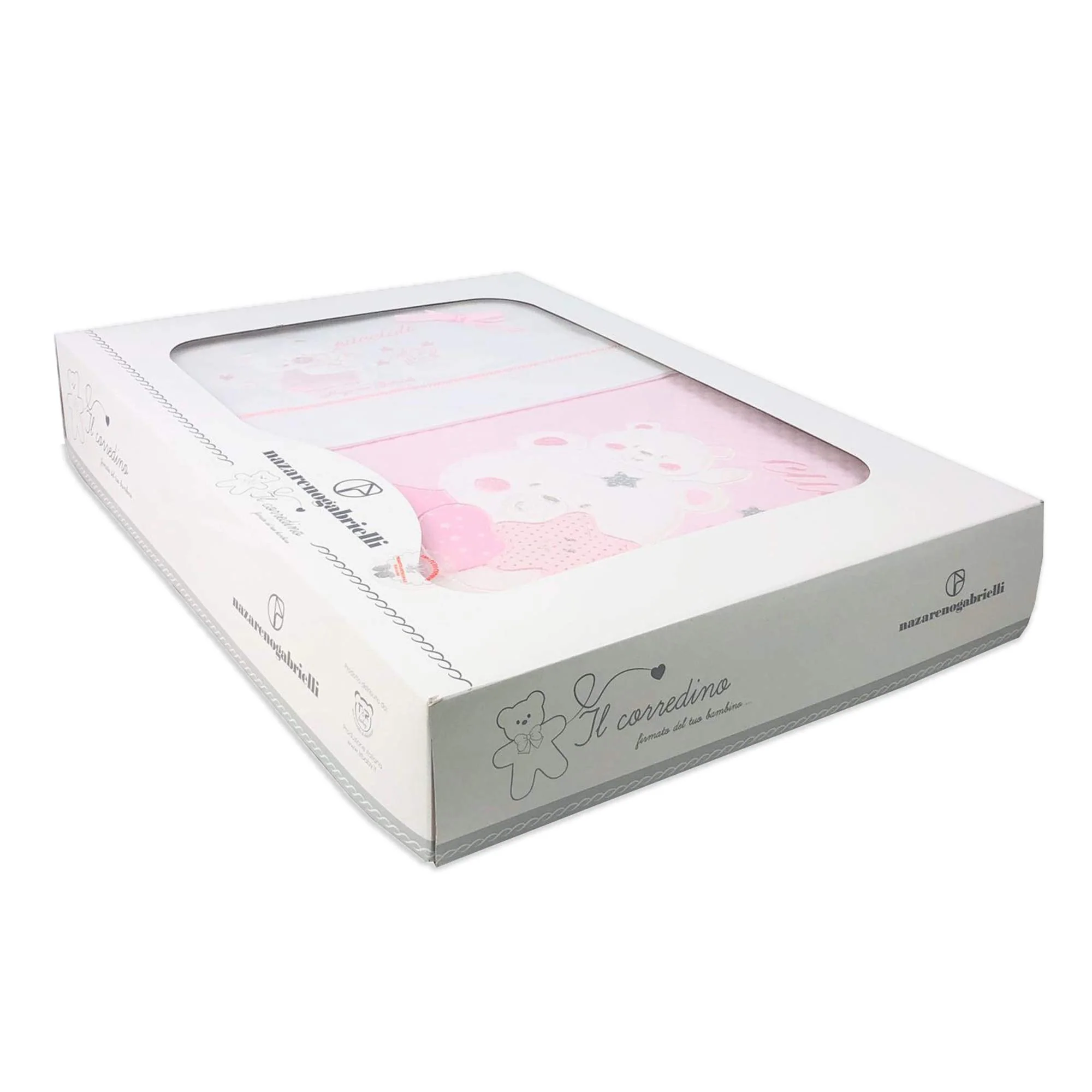 NAZARENO GABRIELLI Coordinato culla carrozzina set 4 pezzi con copertina culla/carrozzina - immagine 7