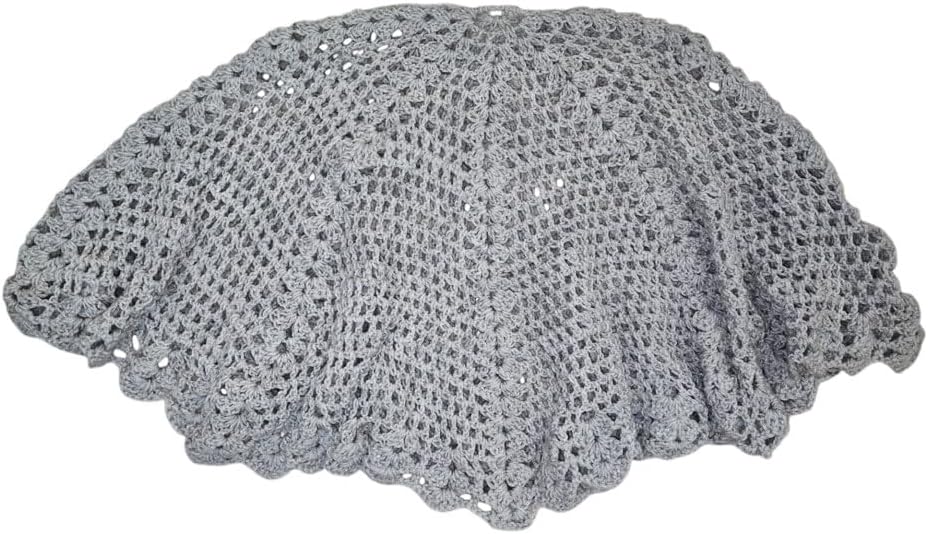 Mantellina Donna Coprispalle Misto Lana Fatta A Mano - immagine 3