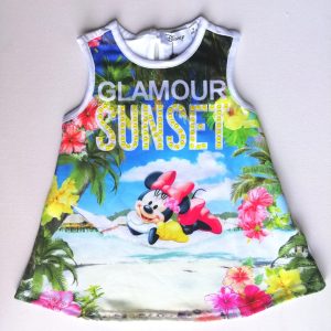 Abito prendisole RUBACUORI tema Minnie al mare