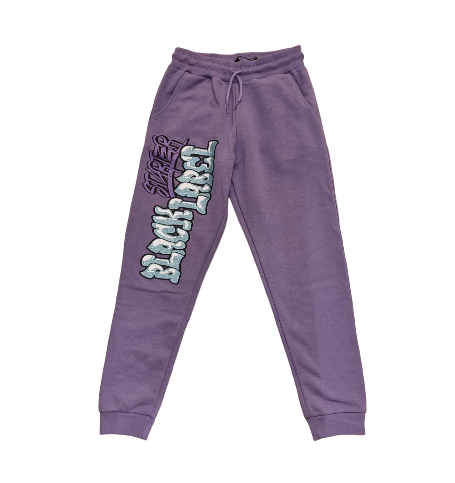 Tuta STARTER invernale per ragazza con felpa girocollo lilla e cappuccio + pantalone lilla - immagine 7