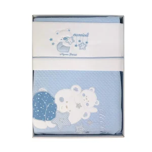 NAZARENO GABRIELLI Coordinato culla carrozzina set 4 pezzi con copertina culla/carrozzina