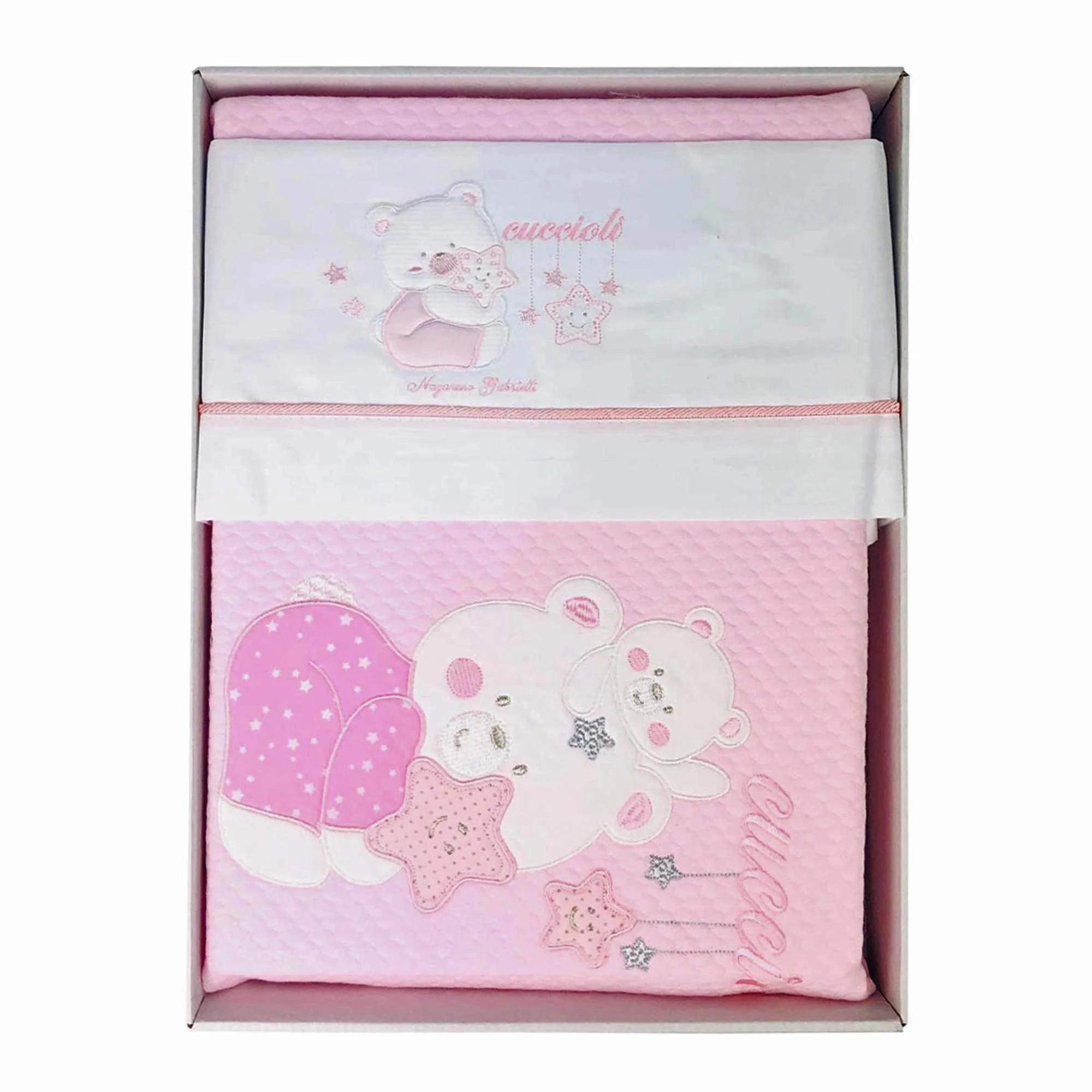 NAZARENO GABRIELLI Coordinato culla carrozzina set 4 pezzi con copertina culla/carrozzina - immagine 4