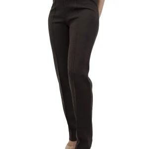 CARLA FERRONI Pantalone Donna in Lana Jersey Elasticizzato Vita Alta Art. 6626