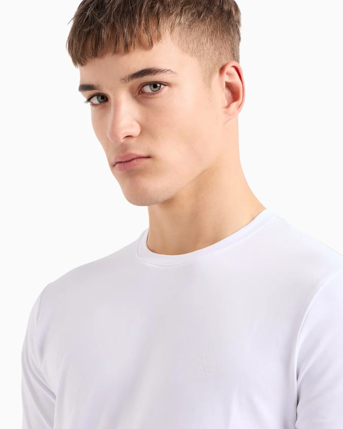 Armani Exchange uomo t-shirt 8NZT84 Z8M9Z 1100 Bianco - immagine 4