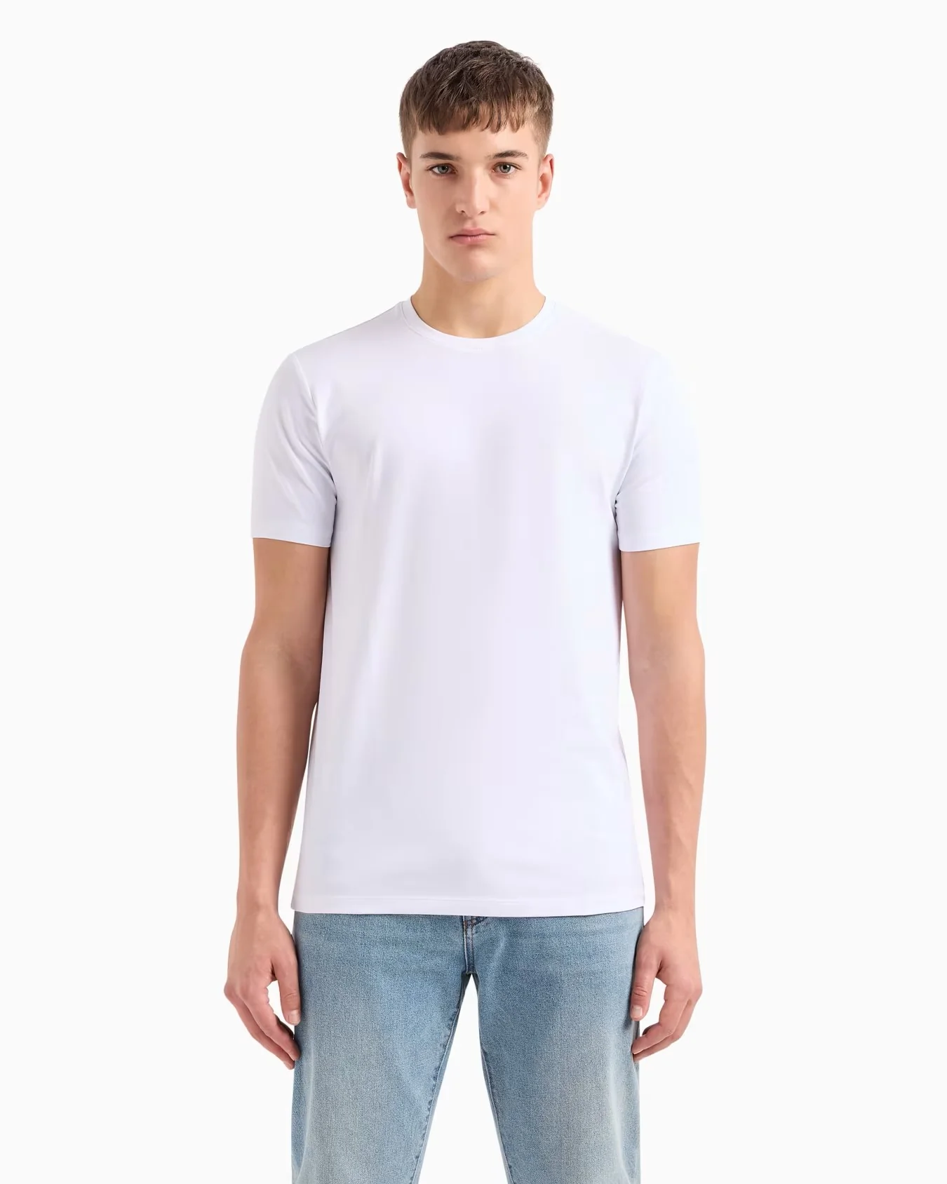 Armani Exchange uomo t-shirt 8NZT84 Z8M9Z 1100 Bianco