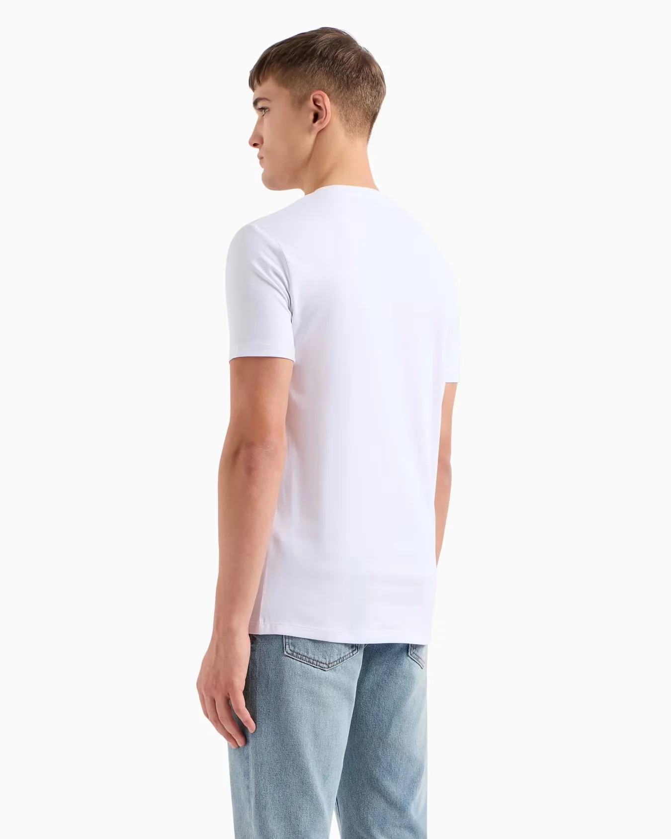 Armani Exchange uomo t-shirt 8NZT84 Z8M9Z 1100 Bianco - immagine 3