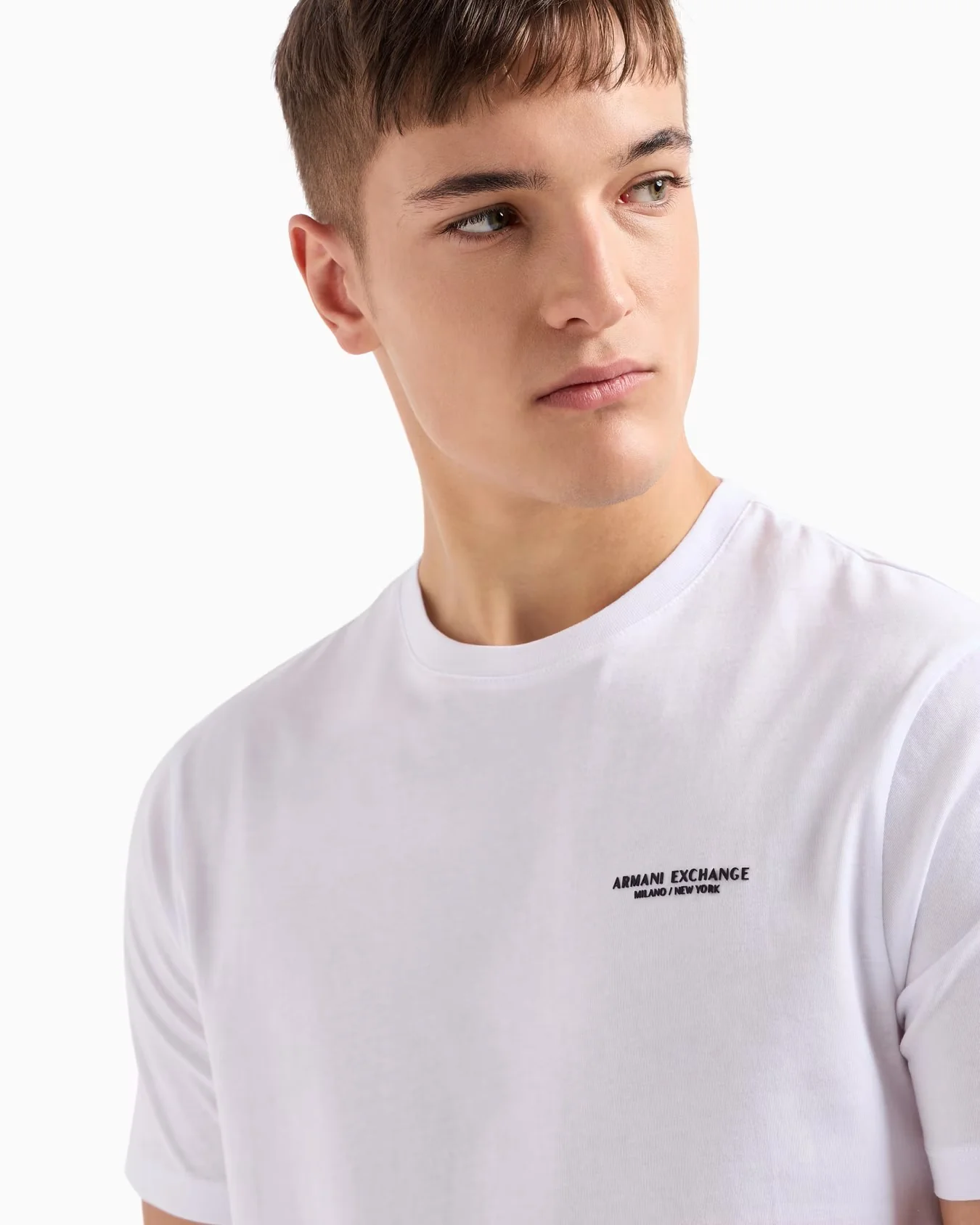 Armani Exchange uomo t-shirt 8NZT91 Z8H4Z 100 Bianco - immagine 4