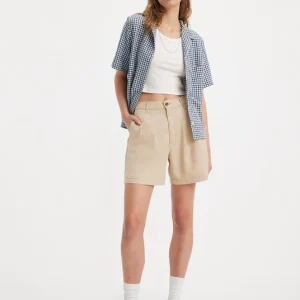 levi's donna short pleated trouser A7538-0002