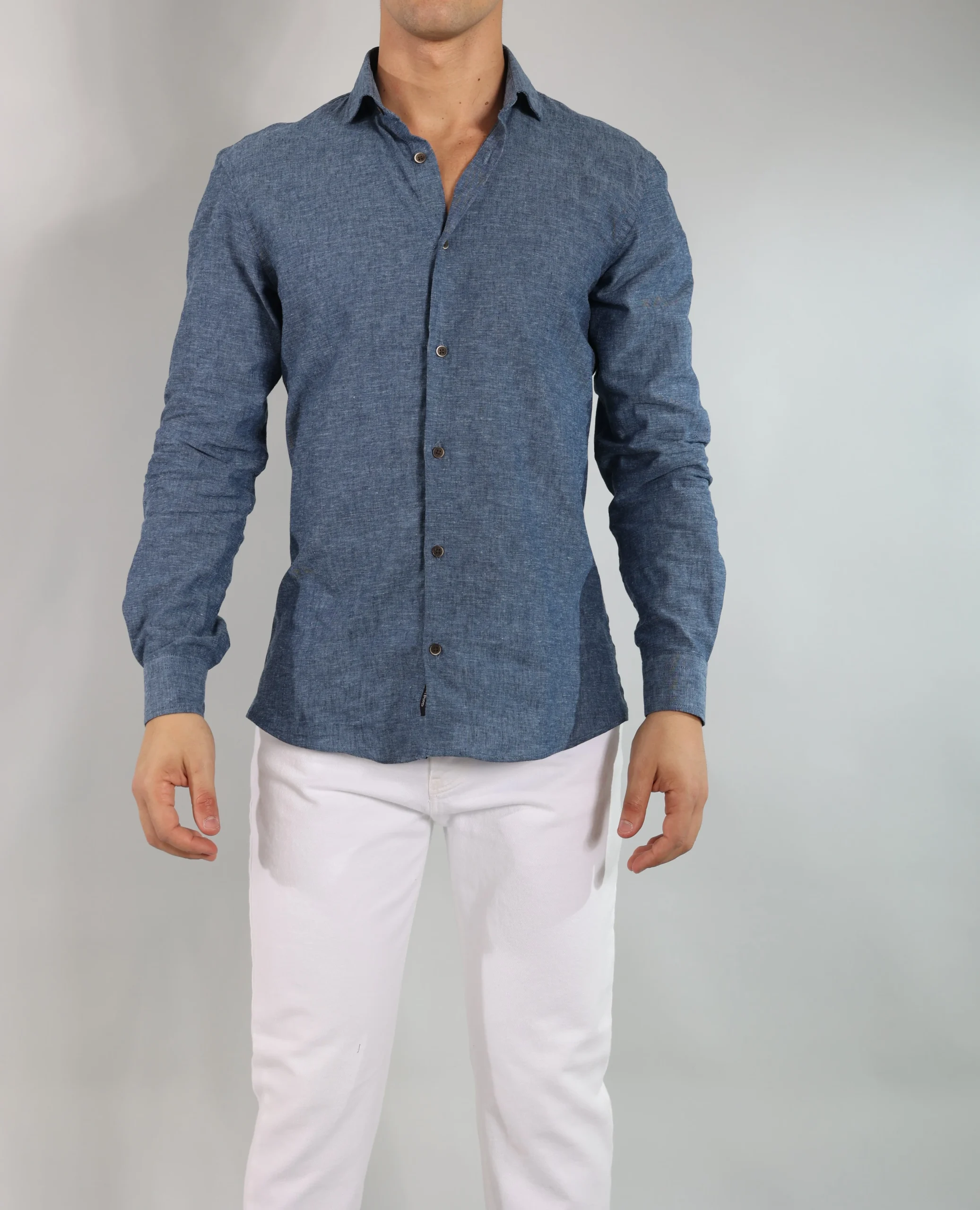 Gold Rush uomo camicia LINOFRANCIASC/42 denim - immagine 3