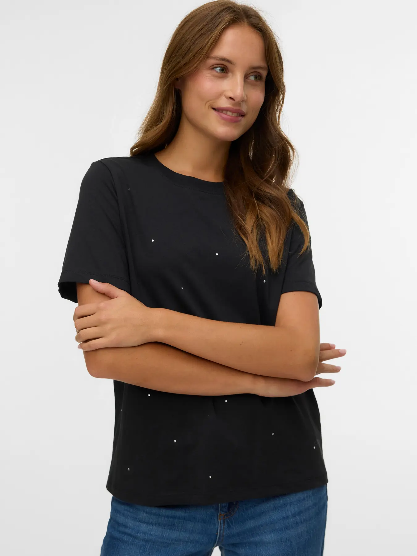 Vero Moda donna t-shirt Paulina 10336970 Black