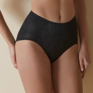 Slip modellante a vita alta senza trasparenze con motivo floreale frontale