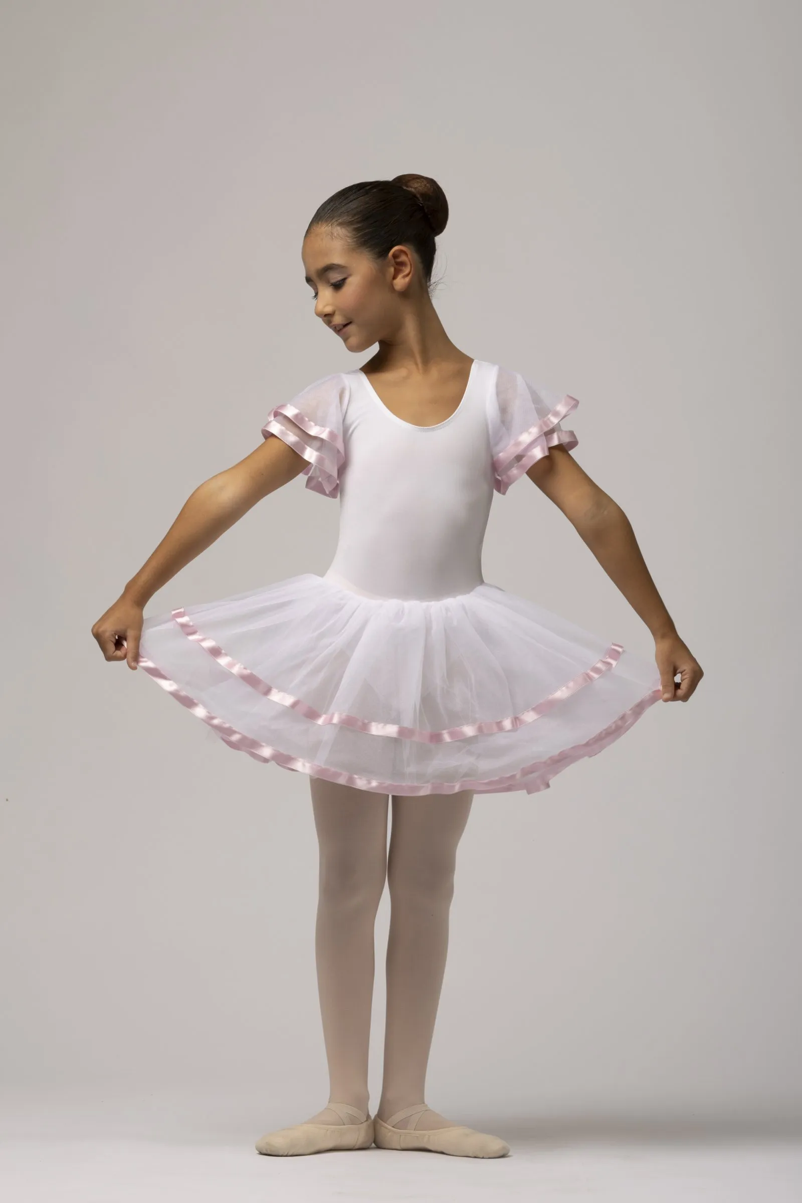 Body bambina con maniche e gonnellino mod. 447 - immagine 5