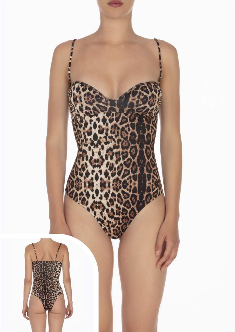 MONOKINI SCOLLATURA MACULATO A CUORE EFFEK - immagine 2